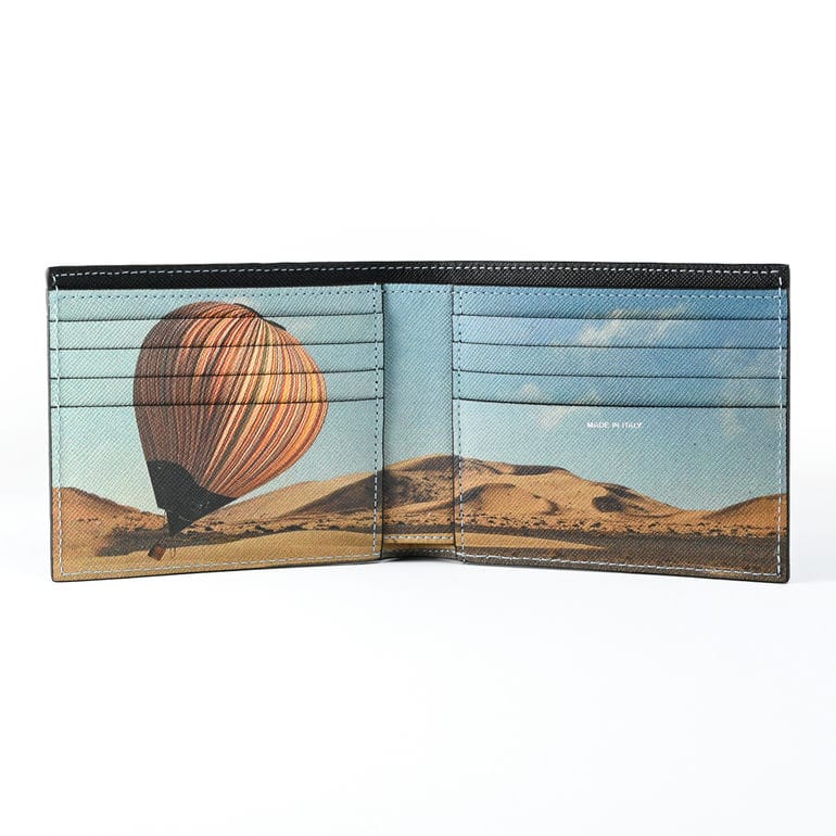 ポールスミス Paul Smith 二つ折り財布 2024SS 小銭入れ無し バルーン BALLOON メンズ ブラック 4832 MBALLO 79 英国 Made in ITALY ウォレット 折財布 箔押し名入れ可(工賃別売り) 【スペシャルラッピング660円(別売り)】