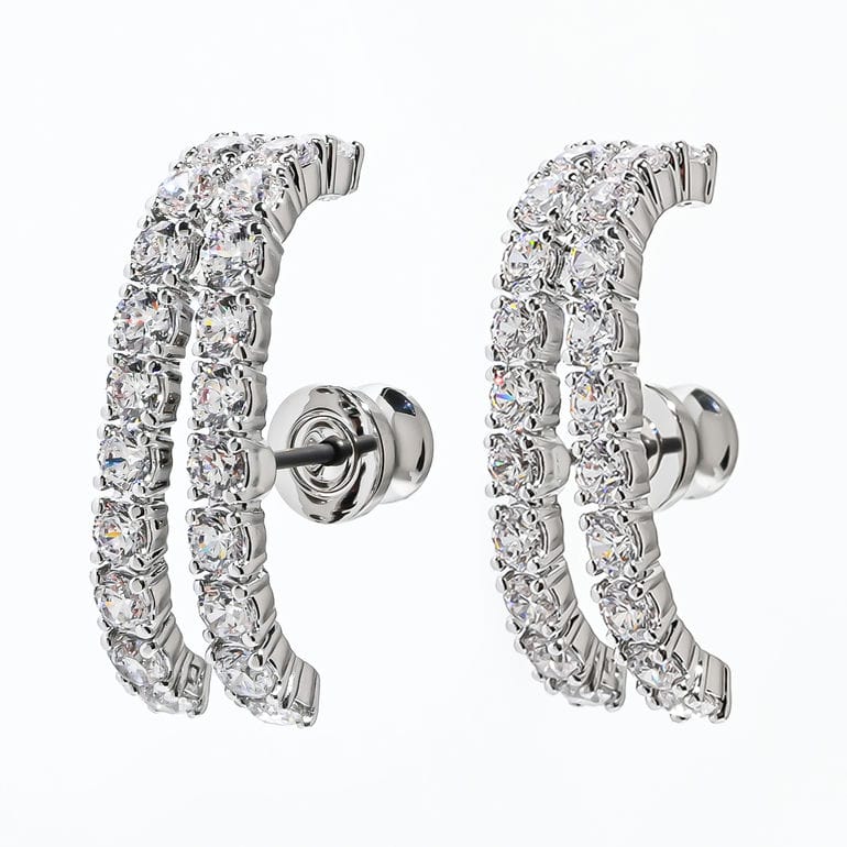 スワロフスキー SWAROVSKI イヤーカフ Matrix マトリックス クリア シルバー 5705835 ジュエリー アクセサリー【スペシャルラッピング660円(別売り)】