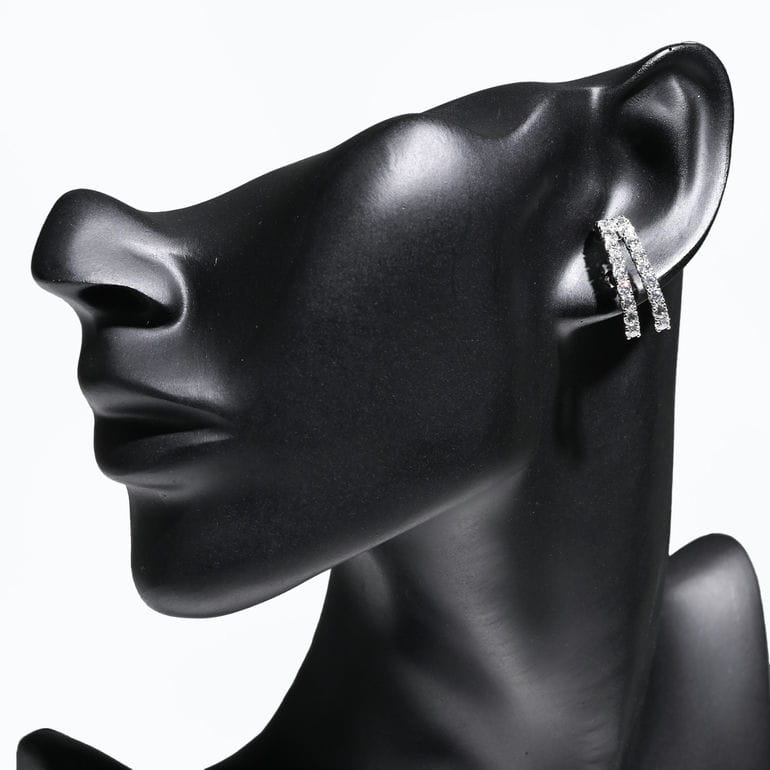 スワロフスキー SWAROVSKI イヤーカフ Matrix マトリックス クリア シルバー 5705835 ジュエリー アクセサリー【スペシャルラッピング660円(別売り)】