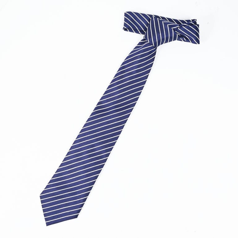 エンポリオ アルマーニ EMPORIO ARMANI ネクタイ メンズ 大剣幅7.5cm シルク100% ストライプ ナイトブルー MADE IN ITALY EM001346 TE13741 FB163【スペシャルラッピング660円(別売り)】