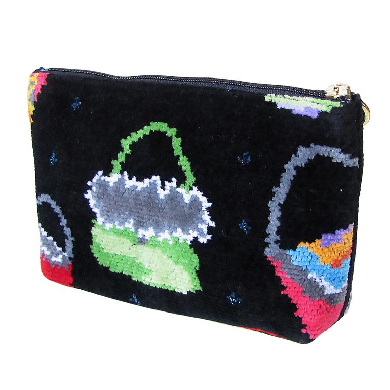 フェイラー FEILER ポーチ コスメポーチ CRAZY BAG クレイジーバッグ ブラック ネコポス限定 送料無料<br>【スペシャルラッピング660円(別売り)】