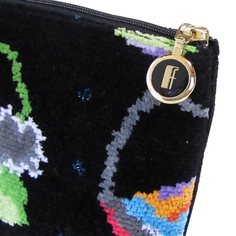 フェイラー FEILER ポーチ コスメポーチ CRAZY BAG クレイジーバッグ ブラック ネコポス限定 送料無料<br>【スペシャルラッピング660円(別売り)】