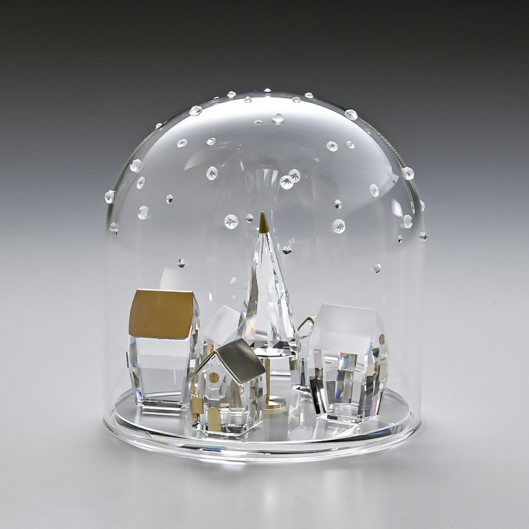 スワロフスキー SWAROVSKI 2021AW Holiday Magic ウィンタービレッジ ガラス鐘 クリスマス 5597141 名入れ可有料 インテリア オブジェ 置物 【スペシャルラッピング660円(別売り)】