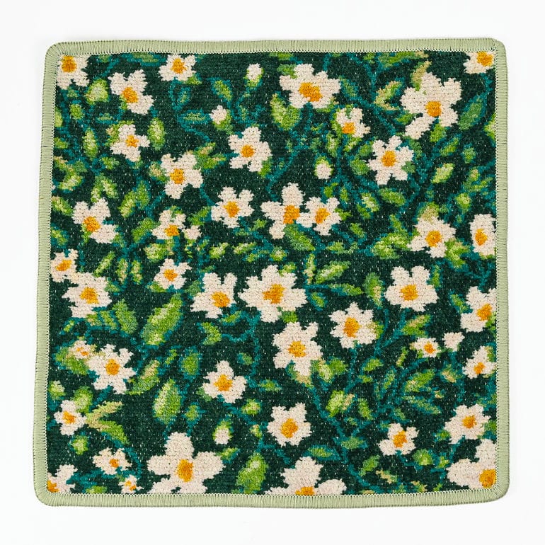 フェイラー FEILER ハンカチ ハンドタオル 25cm レディース White Flowers ホワイトフラワー グリーン クロネコゆうパケット限定 送料無料<br>【スペシャルラッピング660円(別売り)】