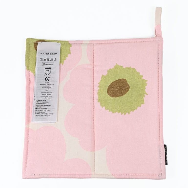マリメッコ marimekko ポットホルダー 鍋敷き ピエニ ウニッコ オフホワイト ピンク ライトグリーン サンド 75355 075355 114 北欧雑貨 北欧デザイン ネコポス限定 送料無料