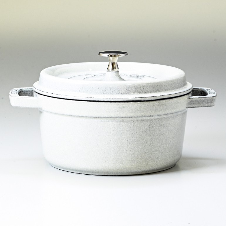 ストウブ(staub)／ココット ラウンド【20cm】ホワイト：新品 【公式通販】