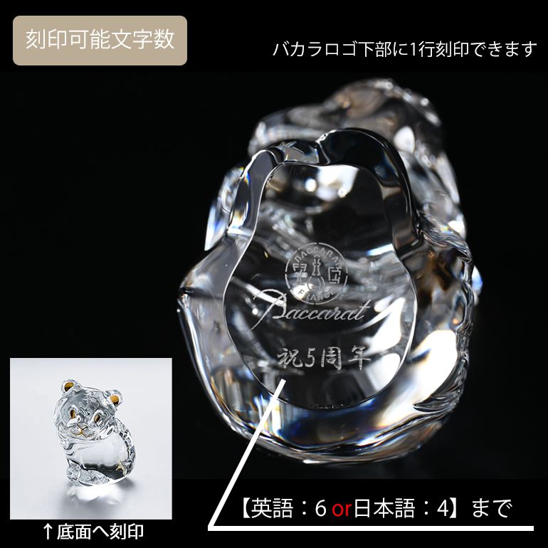 バカラ 名入れ対応 Baccarat 2022年 フィギュア ミニマルズ MINIMALS