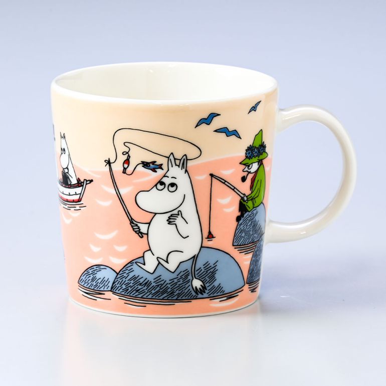 アラビア ARABIA 2022年夏限定 マグカップ&プレート セット 300ml サマーフィッシング ムーミンコレクション フィッシング 1062219 1062220 北欧食器 洋食器【スペシャルラッピング1100円(別売り)】