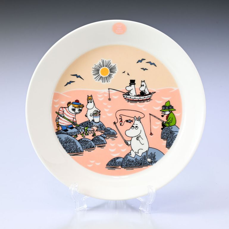 アラビア ARABIA 2022年夏限定 マグカップ&プレート セット 300ml サマーフィッシング ムーミンコレクション フィッシング 1062219 1062220 北欧食器 洋食器【スペシャルラッピング1100円(別売り)】