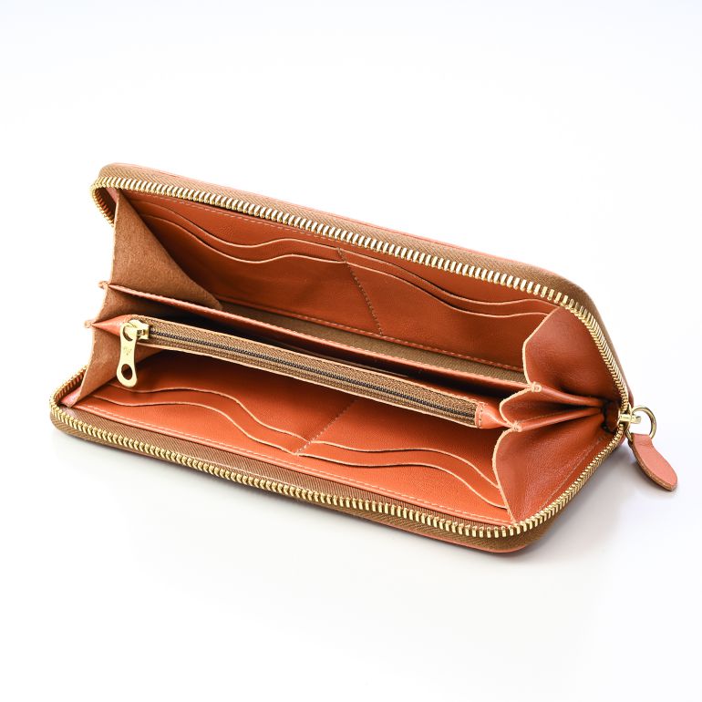 イルビゾンテ IL BISONTE 財布 長財布 メンズ レディース ラウンドファスナー バケッタレザー ブラウン ヤキヌメ SZW046PV0005CA106B 【スペシャルラッピング660円(別売り)】