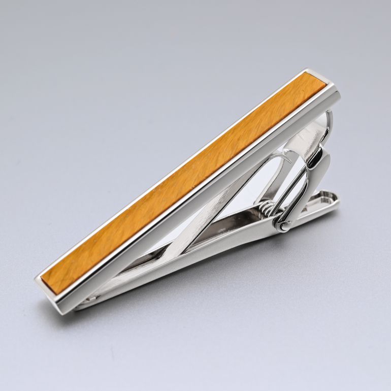 モンアート MONART ネクタイピン メンズ タイピン タイバー タイクリップ シルバー タイガーアイ TC/SP C Made in Italy 名入れ可有料 天然石 半貴石 正規代理店