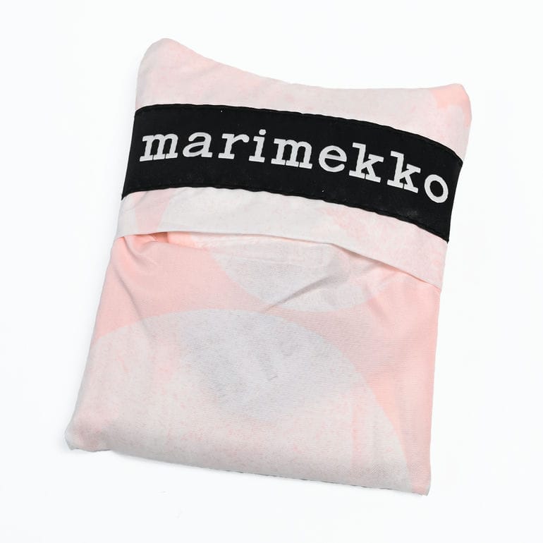 【刺しゅう名入れ可有料】マリメッコ marimekko エコバッグ 買い物袋 スマートバッグ Unikko ウニッコ ピンク 93925 093925 313 北欧雑貨 北欧デザイン  ネコポス限定 送料無料<br>【スペシャルラッピング660円(別売り)】