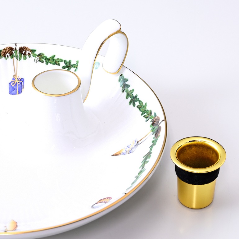 ロイヤルコペンハーゲン スターフルーテッド クリスマス キャンドルホルダー 日本未発売 2503501(1024778) インテリア オブジェ 置物 北欧食器 洋食器 名入れ可有料 【スペシャルラッピング660円(別売り)】