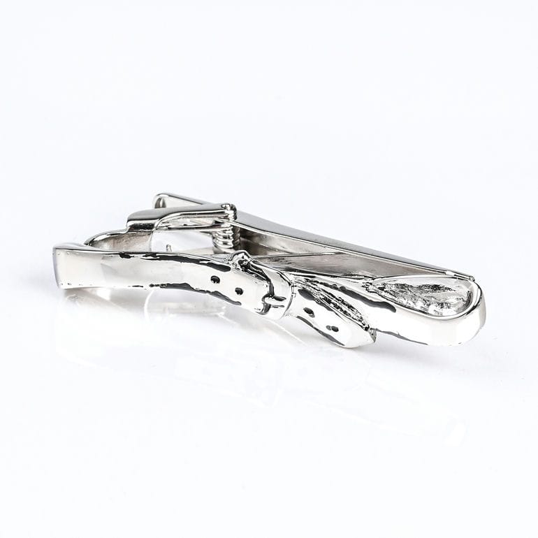 モンアート MONART ネクタイピン メンズ タイピン タイバー タイクリップ ベルト シルバー PS/5 Made in Italy 名入れ可有料 正規代理店