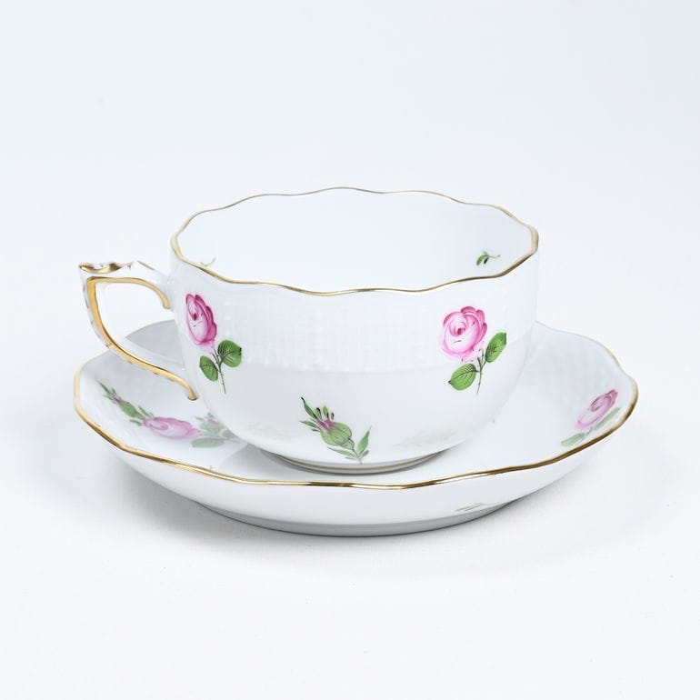 純正ボックス付き ヘレンド HEREND ティーカップ&ソーサー プティットローズ PRシリーズ 洋食器 200ml 手描き 724000 PR 00724000-PR カップアンドソーサー 【スペシャルラッピング660円(別売り)】
