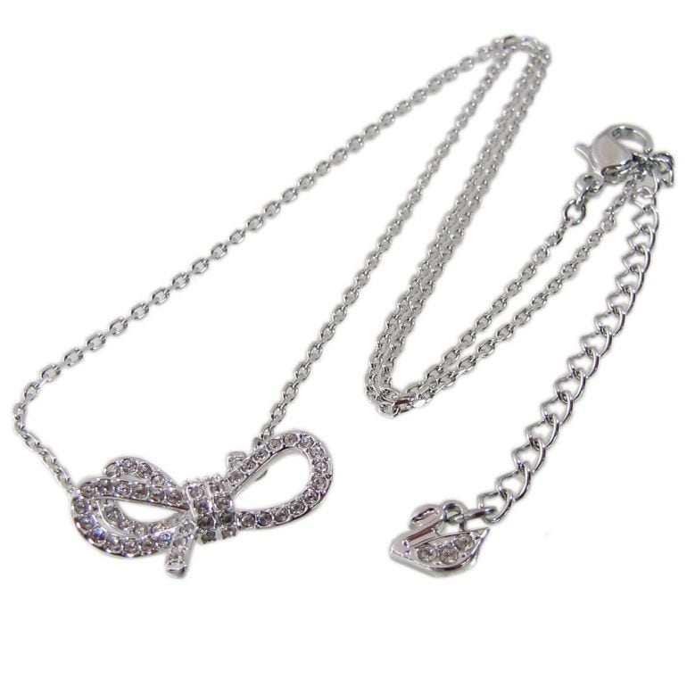 関税込み★SWAROVSKI★Lifelong Bow ネックレス ピアスセット スワロフスキー ネックレス ピアス セット Lifelong Bow