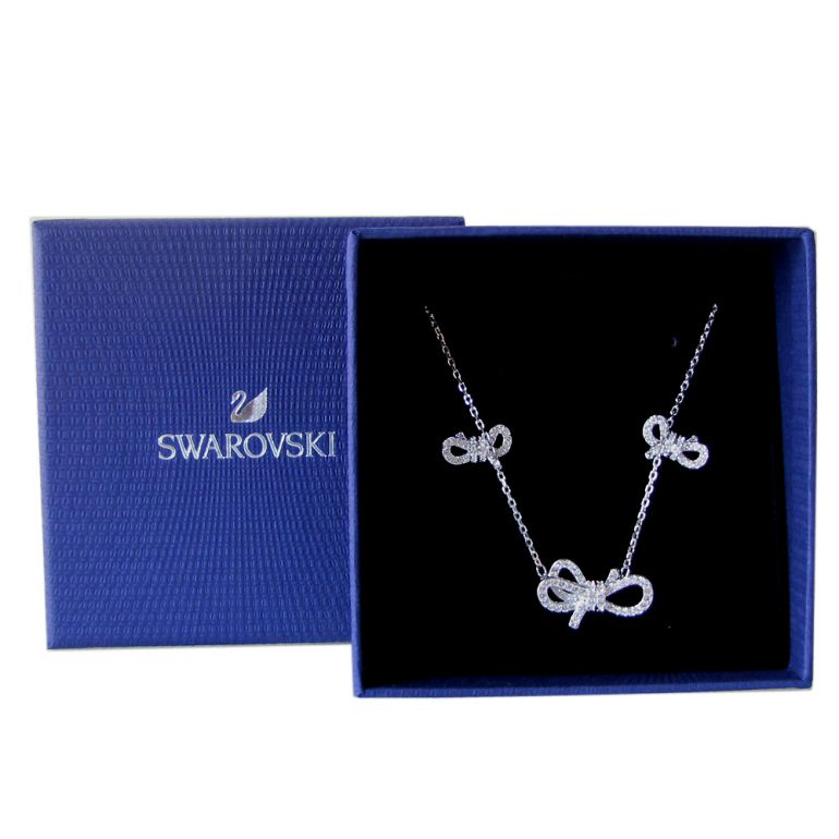 SWAROVSKI LIFELONG 人気 BOW ネックレス スワロフスキー ネックレス