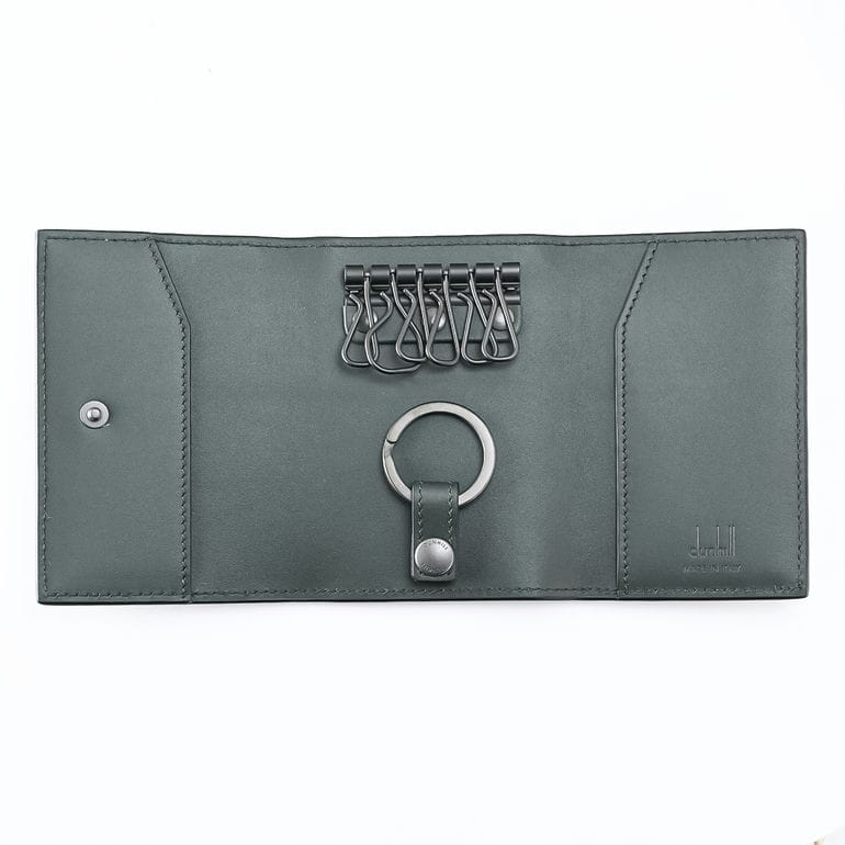【名入れ可有料】ダンヒル dunhill キーケース 6連 バーリントン メンズ ブラック レーシンググリーン DU24F2178GN001 英国 <br>【スペシャルラッピング660円(別売り)】