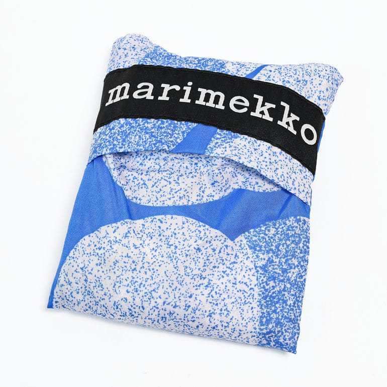 【刺しゅう名入れ可有料】マリメッコ marimekko エコバッグ 買い物袋 スマートバッグ Unikko ウニッコ ブルー 93925 093925 515 北欧雑貨 北欧デザイン  ネコポス限定 送料無料<br>【スペシャルラッピング660円(別売り)】