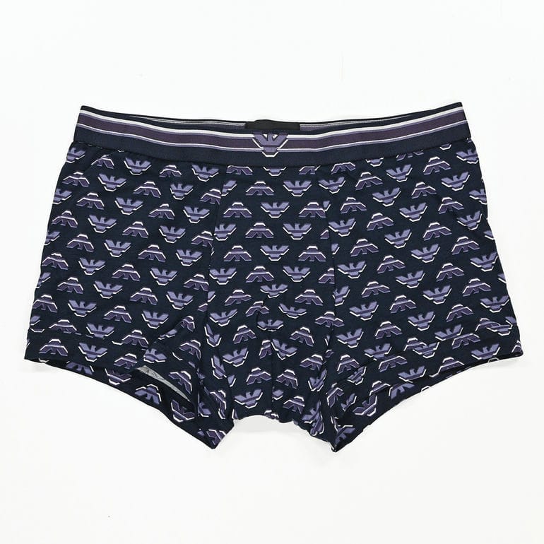 エンポリオ アルマーニ EMPORIO ARMANI 下着 アンダーウェア ボクサーパンツ イーグルロゴ 全3サイズ メンズ パープル EM000231 AF10793 FB107 MADE IN ITALY【スペシャルラッピング660円(別売り)】
