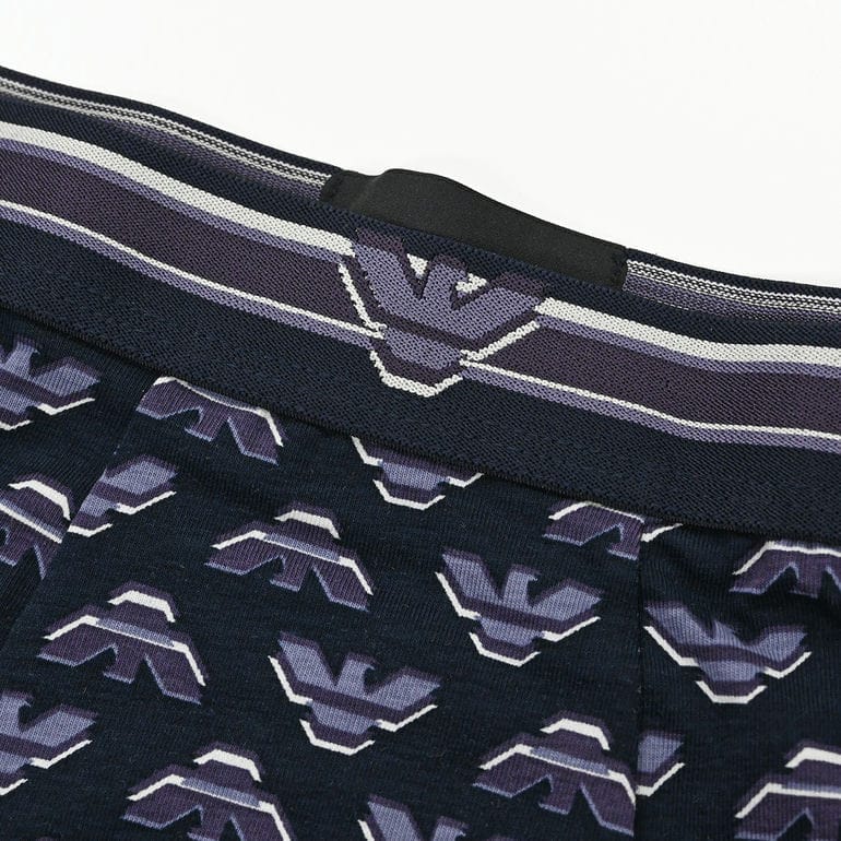 エンポリオ アルマーニ EMPORIO ARMANI 下着 アンダーウェア ボクサーパンツ イーグルロゴ 全3サイズ メンズ パープル EM000231 AF10793 FB107 MADE IN ITALY【スペシャルラッピング660円(別売り)】