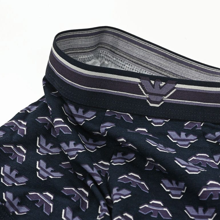 エンポリオ アルマーニ EMPORIO ARMANI 下着 アンダーウェア ボクサーパンツ イーグルロゴ 全3サイズ メンズ パープル EM000231 AF10793 FB107 MADE IN ITALY【スペシャルラッピング660円(別売り)】