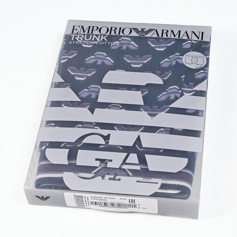 エンポリオ アルマーニ EMPORIO ARMANI 下着 アンダーウェア ボクサーパンツ イーグルロゴ 全3サイズ メンズ パープル EM000231 AF10793 FB107 MADE IN ITALY【スペシャルラッピング660円(別売り)】