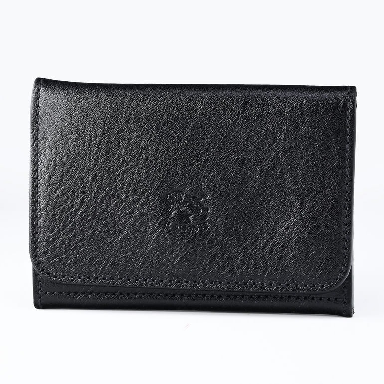 【名入れ無料】 【スペシャルラッピング付】 【純正紙袋付】 イルビゾンテ IL BISONTE カードケース 名刺入れ 包装紙23種類から選べる レディース メンズ
