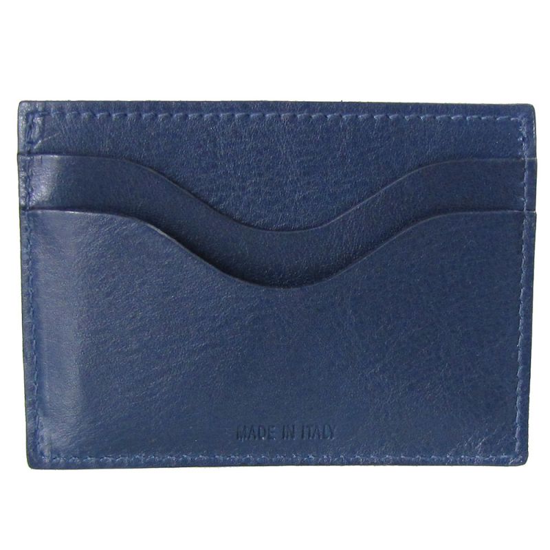 【名入れ可有料】 イルビゾンテ IL BISONTE カードケース メンズ レディース バケッタレザー BLU ブルー C1167 EP 866【スペシャルラッピング660円(別売り)】