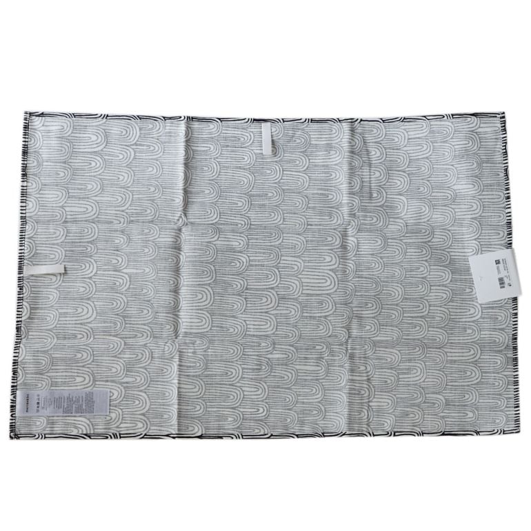 マリメッコ ティータオル キッチンタオル 2枚セット 70×47cm Puutarhurin Parhaat プータルフリン パルハート ホワイト×ブラック 066948 960 北欧雑貨 北欧デザイン