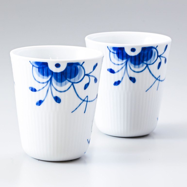 2個セット ロイヤルコペンハーゲン ブルーフルーテッド メガ スタイル