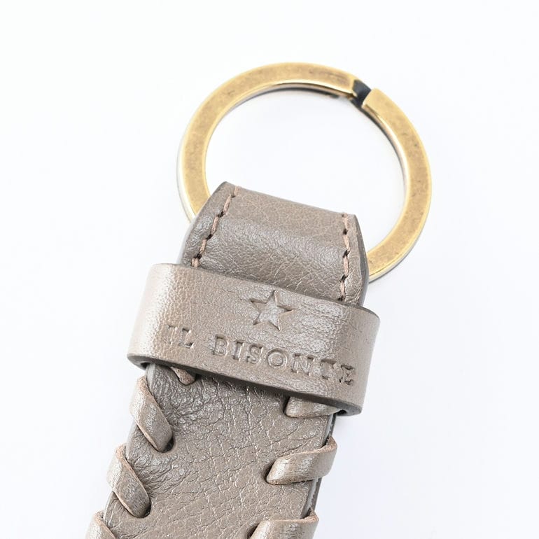 イルビゾンテ IL BISONTE キーリング キーホルダー La Fiaba ラ フィアーバ メンズ レディース トルトラ SKH149PV0001GY103B レザー【スペシャルラッピング660円(別売り)】