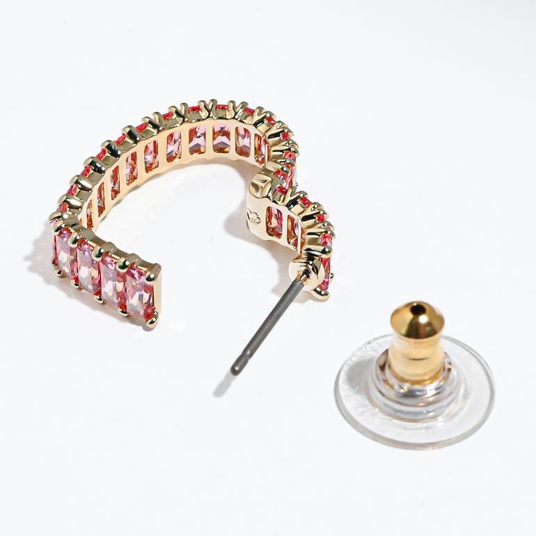 【新品未使用品】Swarovski ピンク ハート型 ピアス TONE ピアス 「Le soleil」ハート型 スワロフスキーピアス(MA