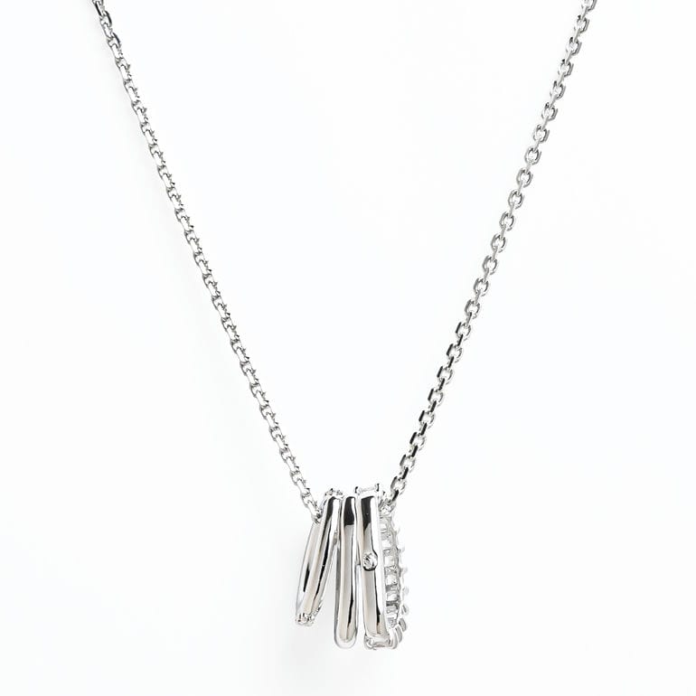 スワロフスキー SWAROVSKI ネックレス Hyperbola クリア シルバー