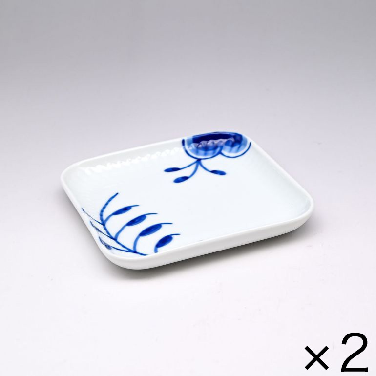 2個セット ロイヤルコペンハーゲン ブルーフルーテッド メガ スモール スクエアディッシュ 10cm 2381709(1027457) 北欧食器 洋食器 ROYAL COPENHAGEN【スペシャルラッピング660円(別売り)】