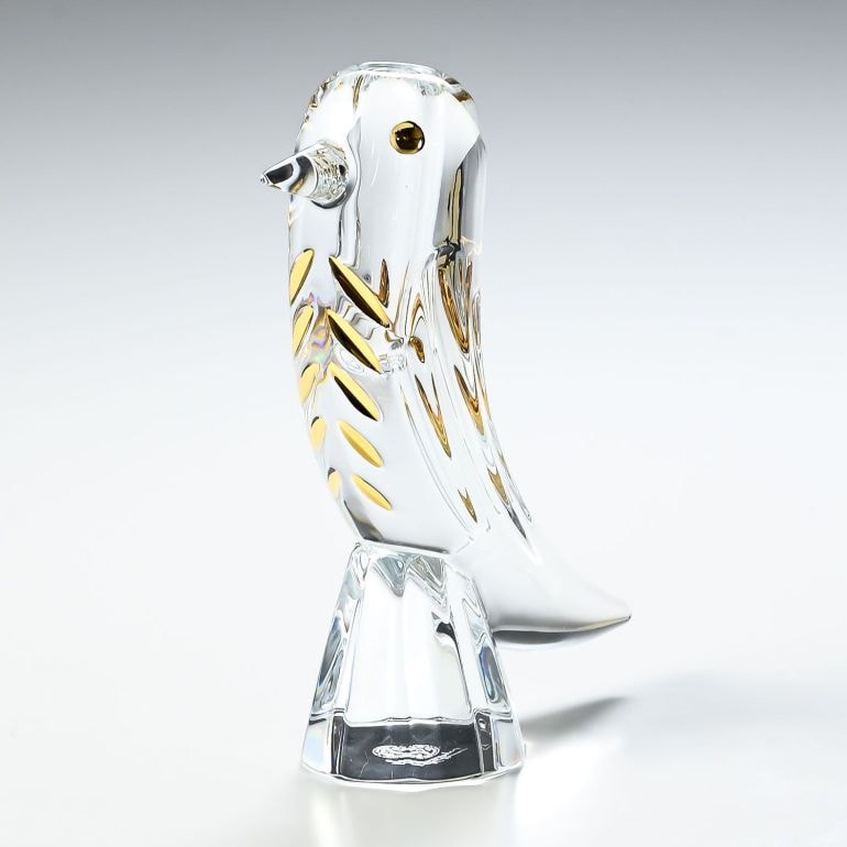 バカラ 名入れ対応 Baccarat ファウナクリストポリス 鳥 ベース 一輪挿し ベース 花瓶 クリア ハイメ・アジョン 2814455 【熨斗対応】 インテリア オブジェ 置物 洋食器 <br>【スペシャルラッピング660円(別売り)】