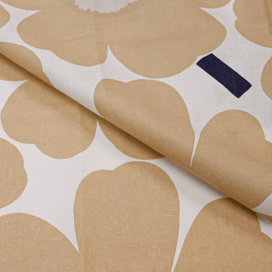 マリメッコ ティータオル キッチンタオル 2枚セット 70×47cm Unikko ウニッコ オフホワイト×ベージュ×ダークブルー 069803 185(75095 185) 北欧雑貨 北欧デザイン ネコポス限定 送料無料