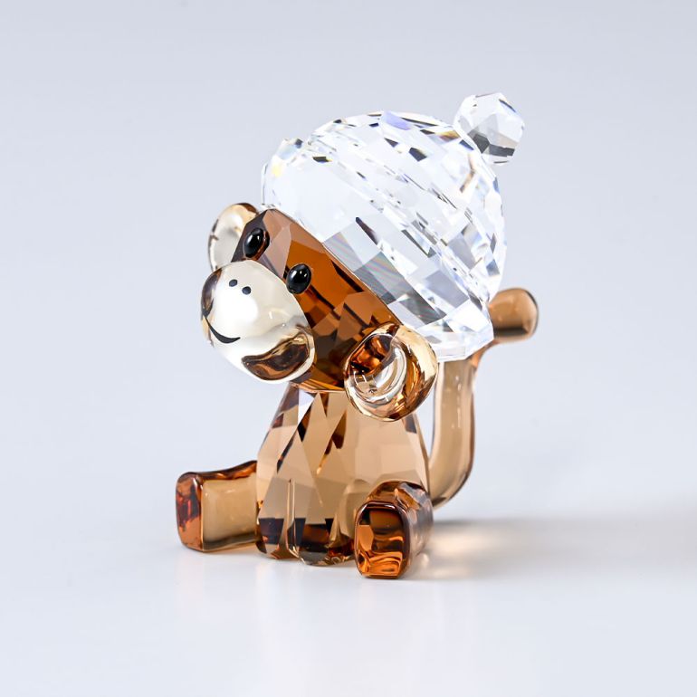 スワロフスキー SWAROVSKI クリスタルフィギュア Baby Animals サル