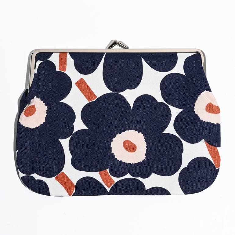 レア マリメッコ がま口 ポーチ marimekko ブルー系 m文字 楽天市場