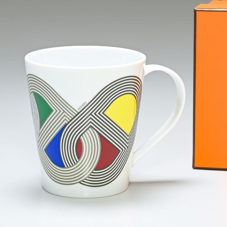 エルメス HERMES ラリー24 RALLYE24 マグカップ マルチカラー シングル 