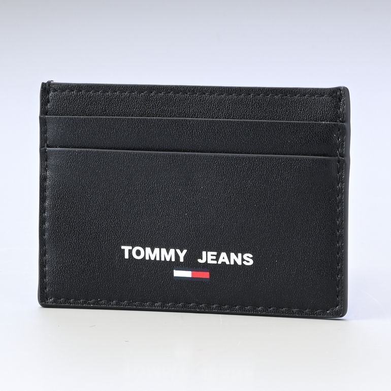 高品質ヨーロッパ輸入モデル トミーヒルフィガー カードケース 名刺入れ TOMMY JEANS メンズ ブラック AM10416 BDS BK