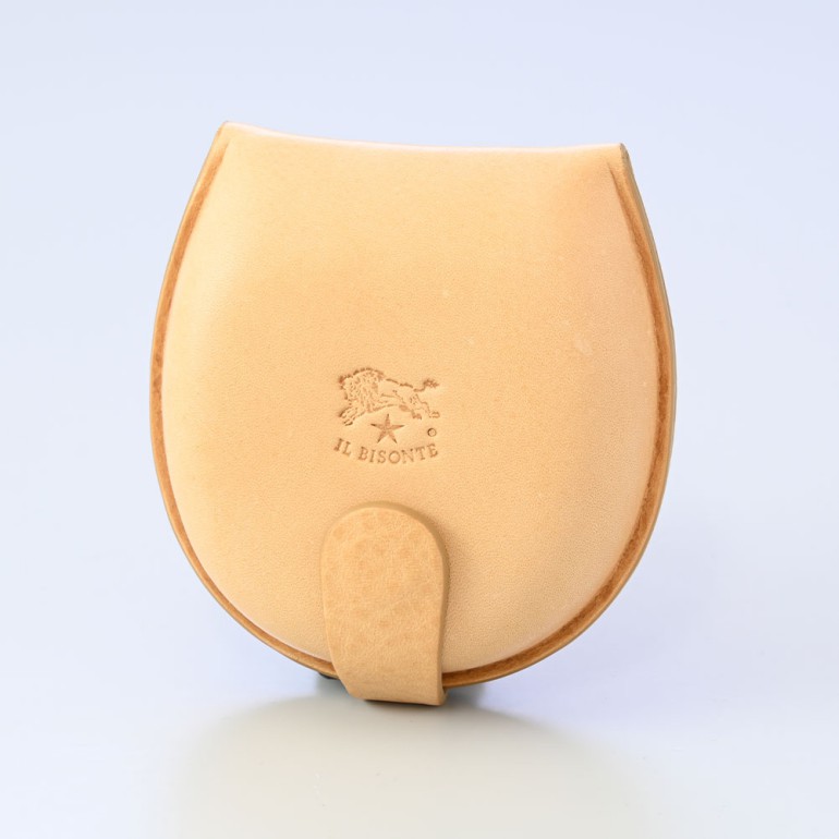 イルビゾンテ IL BISONTE コインケース 小銭入れ 馬蹄形 バケッタレザー ナチュラル ヌメ C0543 P 120【スペシャルラッピング660円(別売り)】