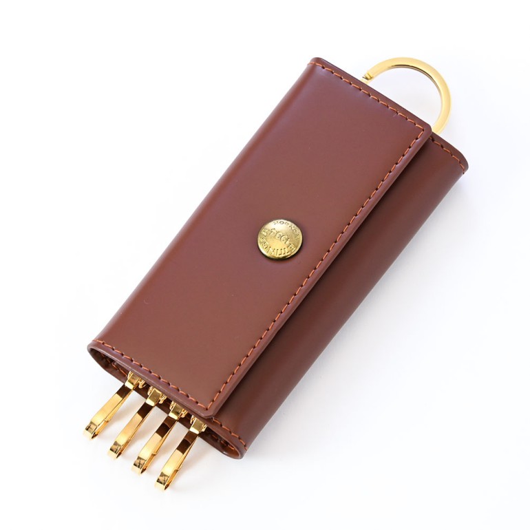 エッティンガー ETTINGER キーケース メンズ ブライドルレザー バイカラー BH840AJR HAVANA ハバナ イニシャル箔押し名入れ可有料 【スペシャルラッピング660円(別売り)】