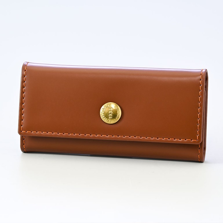 エッティンガー ETTINGER キーケース メンズ ブライドルレザー バイカラー BH840AJR HAVANA ハバナ イニシャル箔押し名入れ可有料 【スペシャルラッピング660円(別売り)】