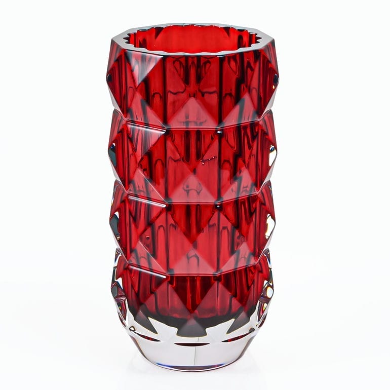 【名入れ可有料】バカラ Baccarat ベース 花瓶 2025新作 LOUXOR ルクソール レッド S 15cm 2817143 食器 クリスタル 置物 <br>【スペシャルラッピング1100円(別売り)】【熨斗対応】