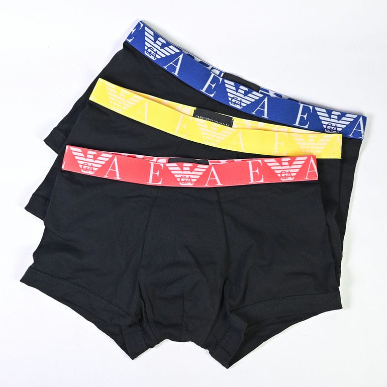 エンポリオ アルマーニ EMPORIO ARMANI 下着 アンダーウェア ボクサーパンツ メンズ 3パック ブラック 111357 3R715 50620【スペシャルラッピング660円(別売り)】