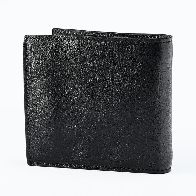 イルビゾンテ IL BISONTE 二つ折り財布 小銭入れ付 Cestello メンズ レディース ブラック SBW069PV0001BK128N レザー ウォレット 箔押し名入れ可有料【スペシャルラッピング660円(別売り)】