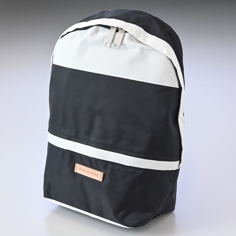 マリメッコ marimekko リュック バックパック デイバッグ MINI Galleria　ミニギャレリア ホワイト×ブラック　047077 190 北欧雑貨 北欧デザイン