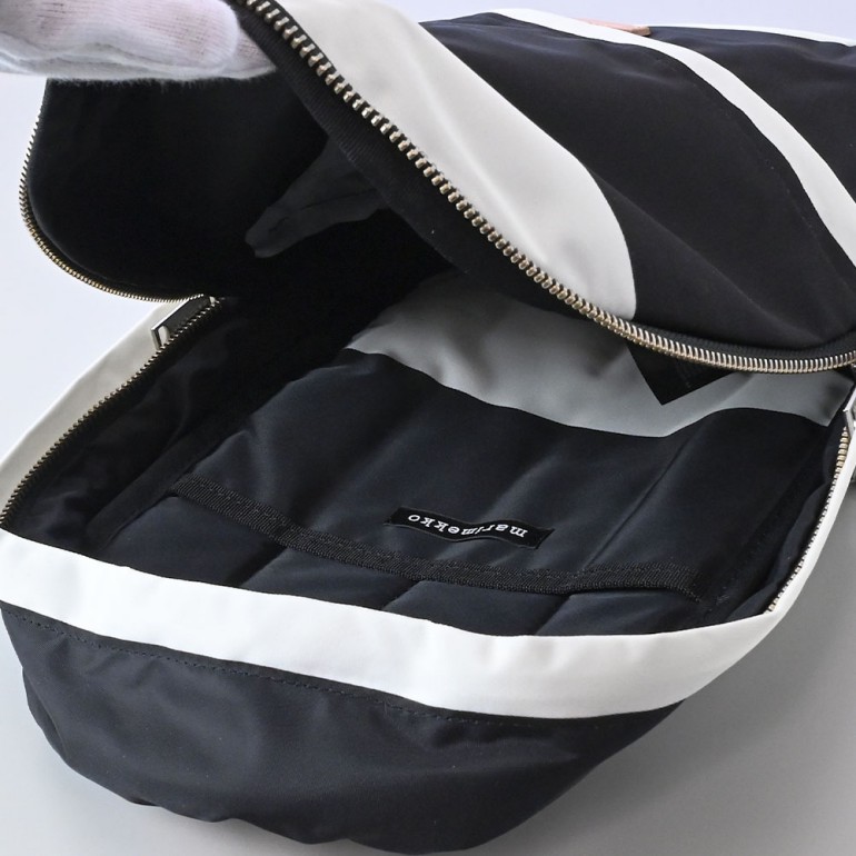 マリメッコ marimekko リュック バックパック デイバッグ MINI Galleria　ミニギャレリア ホワイト×ブラック　047077 190 北欧雑貨 北欧デザイン