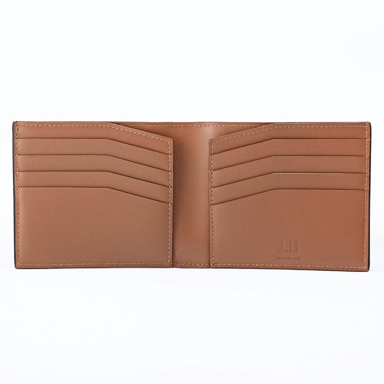 【名入れ可有料】ダンヒル dunhill 二つ折り財布 小銭入れなし バーリントン メンズ チョコレート ブラウン DU24F2106GN202 ウォレット 折財布 英国 <br>【スペシャルラッピング660円(別売り)】